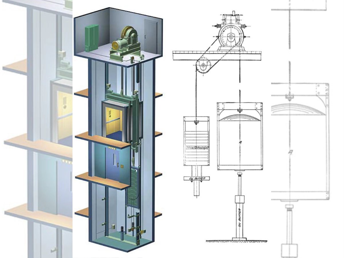 مکانیزم آسانسور کششی